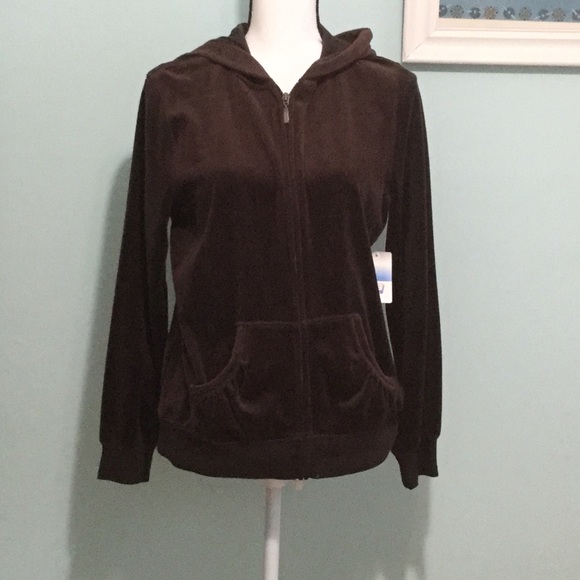 SB Active Jackets & Blazers - SB Active- Brown Velour Mink Hoodie